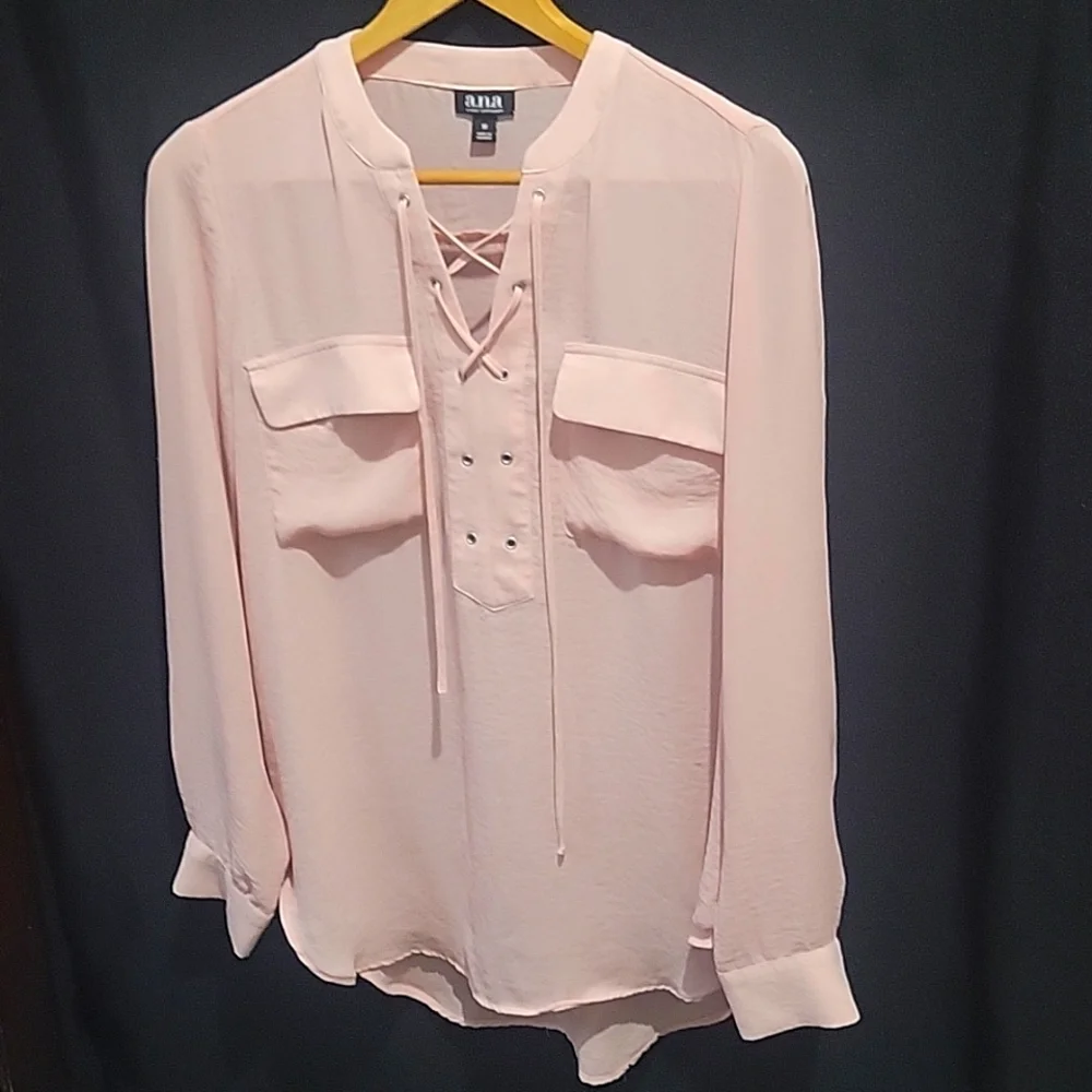 ANNA PINK BLOUSE - Picture 1 of 7